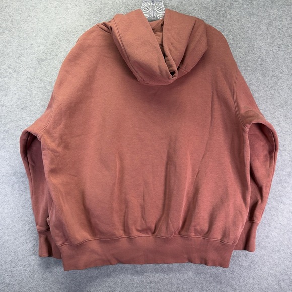 Nike Hoodie Womens Medium Red Phoenix Fleece Oversized Pullover Center Swoosh - Picture 8 of 8